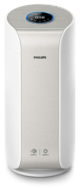 Oczyszczacz powietrza Philips AC3055/50 na białym tle.